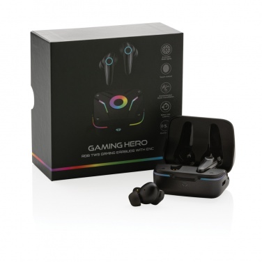 Logotrade promotional items photo of: RGB gaming earbuds with ENC