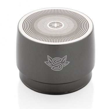 Logo trade corporate gift photo of: Swiss peak 5W wireless bass speaker