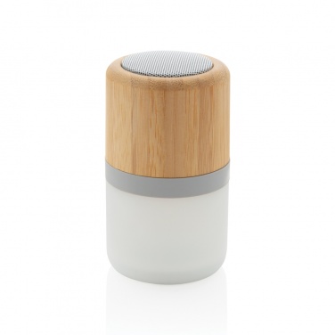 Logo trade promotional item photo of: Bamboo colour changing 3W speaker light