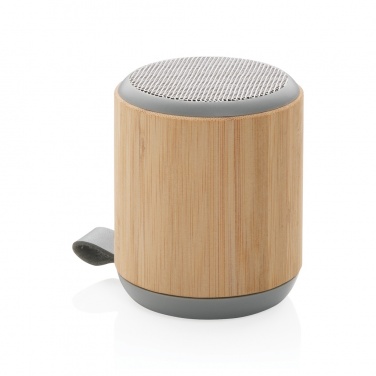 Logotrade advertising product image of: Bamboo and fabric 3W wireless speaker