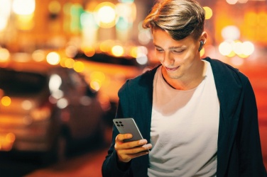 Logotrade promotional items photo of: Motorola IPX5 TWS MOTO buds 85