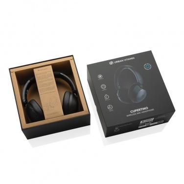Logotrade promotional giveaway image of: Urban Vitamin Cupertino RCS rplastic ANC headphone