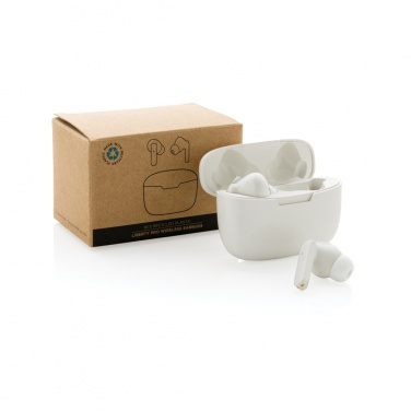 Logotrade business gift image of: RCS recycled plastic Liberty Pro wireless earbuds