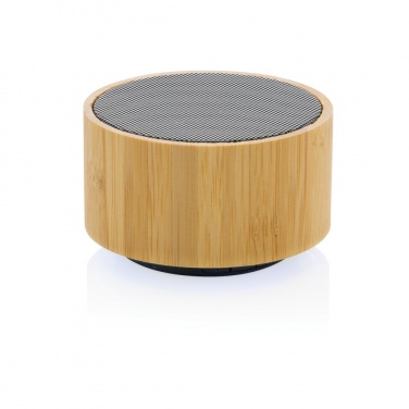 Logo trade promotional products picture of: RCS recycled plastic and bamboo 3W wireless speaker