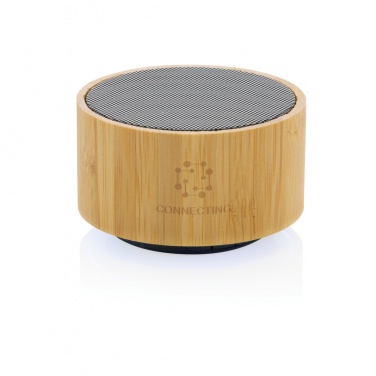 Logotrade promotional product picture of: RCS recycled plastic and bamboo 3W wireless speaker