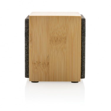 Logo trade promotional gift photo of: Wynn 5W bamboo wireless speaker