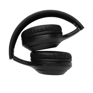 Logo trade promotional item photo of: RCS standard recycled plastic headphone
