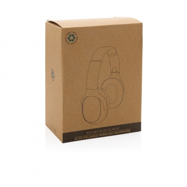 Logotrade promotional gift image of: RCS recycled plastic Elite Foldable wireless headphone