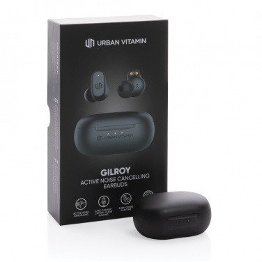 Logo trade promotional merchandise image of: Urban Vitamin Gilroy hybrid ANC and ENC earbuds