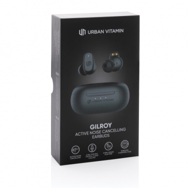 Logo trade promotional merchandise photo of: Urban Vitamin Gilroy hybrid ANC and ENC earbuds