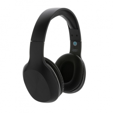 Logo trade corporate gifts image of: RCS recycled plastic JAM wireless headphone