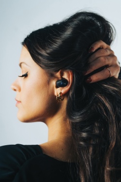 Logotrade promotional item picture of: Urban Vitamin Palm Springs RCS rplastic ENC earbuds