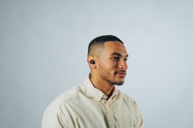 Logo trade promotional gifts image of: Urban Vitamin Palm Springs RCS rplastic ENC earbuds