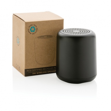 Logotrade business gift image of: RCS certified recycled plastic 5W Wireless speaker
