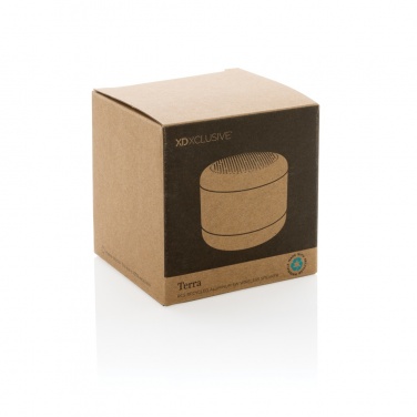 Logo trade promotional giveaways picture of: Terra RCS recycled aluminium 5W wireless speaker