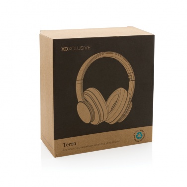 Logotrade promotional merchandise image of: Terra RCS recycled aluminium wireless headphone