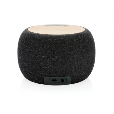 Logo trade promotional gifts picture of: RCS Rplastic/PET and bamboo 5W speaker