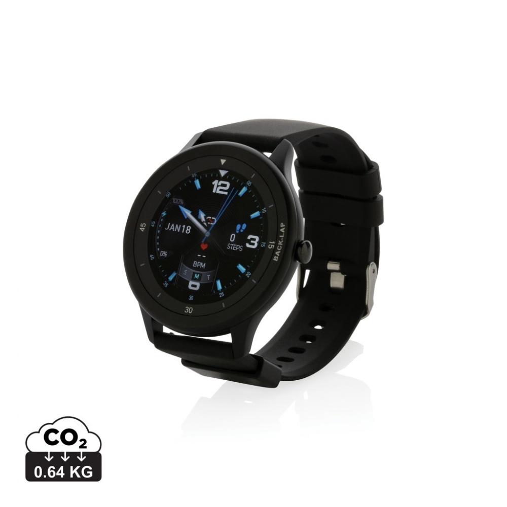 Logo trade corporate gift photo of: Swiss Peak RCS recycled TPU Watch