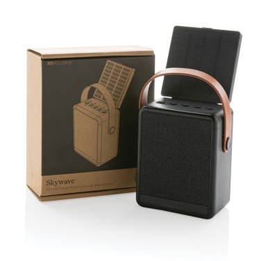 Logotrade corporate gift picture of: Skywave RCS recycled plastic solar speaker 12W