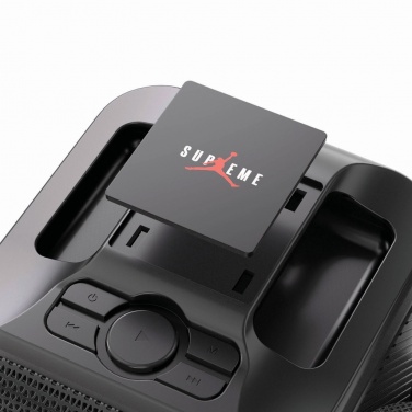 Logo trade advertising product photo of: Singvibe RCS recycled plastic karaoke set with double mic