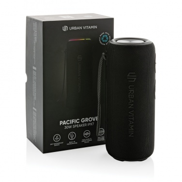 Logo trade promotional products image of: Urban Vitamin Pacific Grove RCS rplastic 30W speaker IPX7