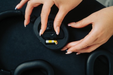 Logo trade promotional products image of: Irvine RCS recycled and repairable ANC wireless headphone