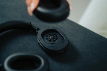 Logo trade promotional product photo of: Irvine RCS recycled and repairable ANC wireless headphone