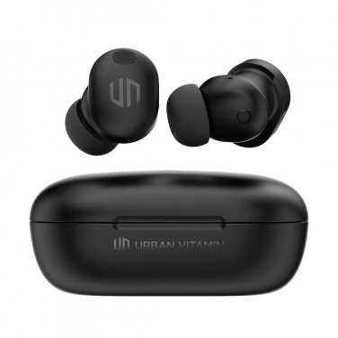 Logo trade promotional items image of: Lakewood RCS recycled and repairable wireless earbuds