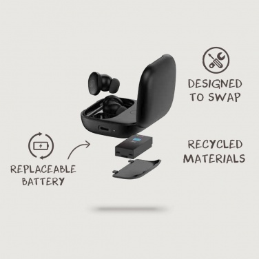 Logotrade promotional merchandise picture of: Lakewood RCS recycled and repairable wireless earbuds
