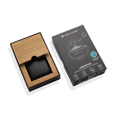 Logo trade promotional giveaways image of: Lakewood RCS recycled and repairable wireless earbuds