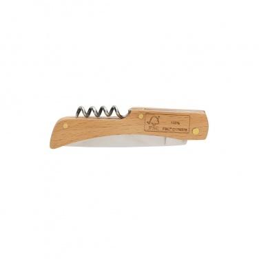 Logotrade advertising product picture of: Wooden knife with bottle opener