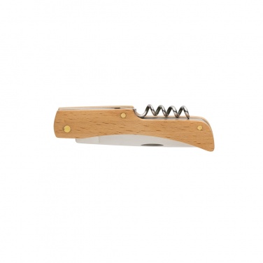 Logo trade promotional item photo of: Wooden knife with bottle opener
