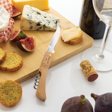 Logotrade promotional merchandise picture of: Wooden knife with bottle opener