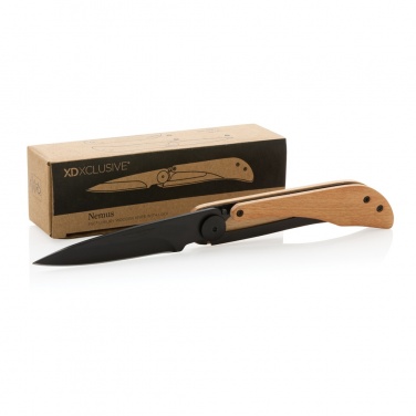 Logotrade promotional gift picture of: Nemus Luxury Wooden knife with lock