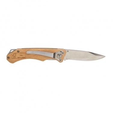 Logo trade promotional merchandise image of: Wooden outdoor knife
