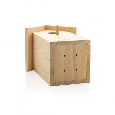 Logo trade promotional merchandise picture of: Wooden birdhouse