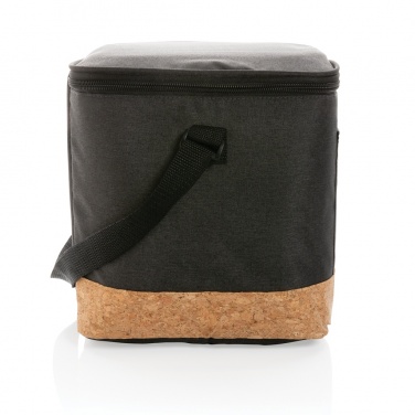 Logo trade promotional giveaways image of: Impact AWARE™ XL RPET two tone cooler bag with cork detail