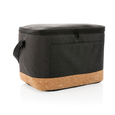 Logotrade promotional item image of: Impact AWARE™ XL RPET two tone cooler bag with cork detail
