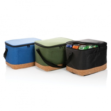 Logo trade advertising products image of: Impact AWARE™ XL RPET two tone cooler bag with cork detail