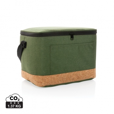 Logotrade promotional giveaway picture of: Impact AWARE™ XL RPET two tone cooler bag with cork detail
