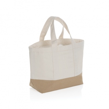 Logo trade corporate gifts image of: Impact Aware™ 285 gsm rcanvas cooler bag undyed