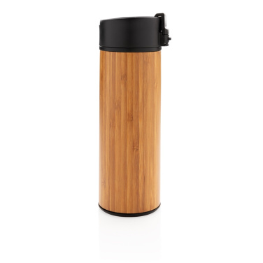 Logo trade promotional merchandise picture of: Bogota vacuum bamboo coffee mug