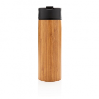 Logo trade promotional products image of: Bogota vacuum bamboo coffee mug