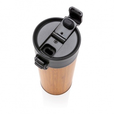 Logo trade promotional items picture of: Bogota vacuum bamboo coffee mug