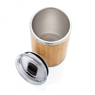 Logo trade business gift photo of: Bamboo coffee to go tumbler