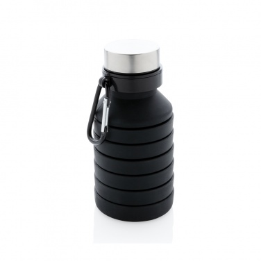 Logo trade corporate gift photo of: Leakproof collapsible silicone bottle with lid