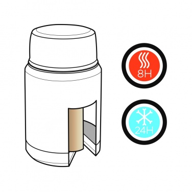 Logotrade promotional merchandise picture of: Swiss Peak Elite copper vacuum food container