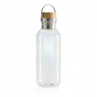 Logo trade promotional gifts image of: RCS RPET bottle with bamboo lid and handle