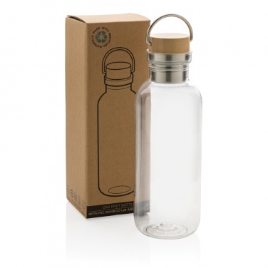 Logotrade advertising products photo of: RCS RPET bottle with bamboo lid and handle