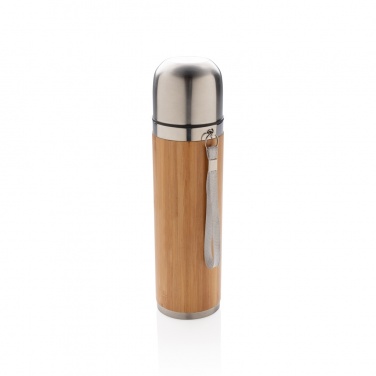 Logo trade promotional products picture of: Bamboo vacuum travel flask
